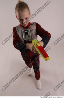 DENISA PILOT STANDING POSE WITH GUN 3